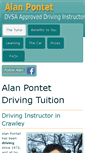 Mobile Screenshot of alanpontetdrivingtuition.co.uk