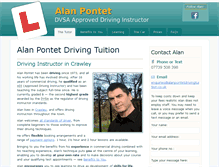 Tablet Screenshot of alanpontetdrivingtuition.co.uk